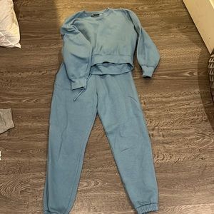 Zara Blue Track Pants & Joggers Set